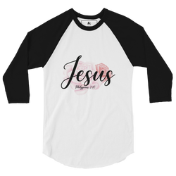 Collection of Womens "Jesus" Retro Shirt - Black Sleeves in a gallery layout