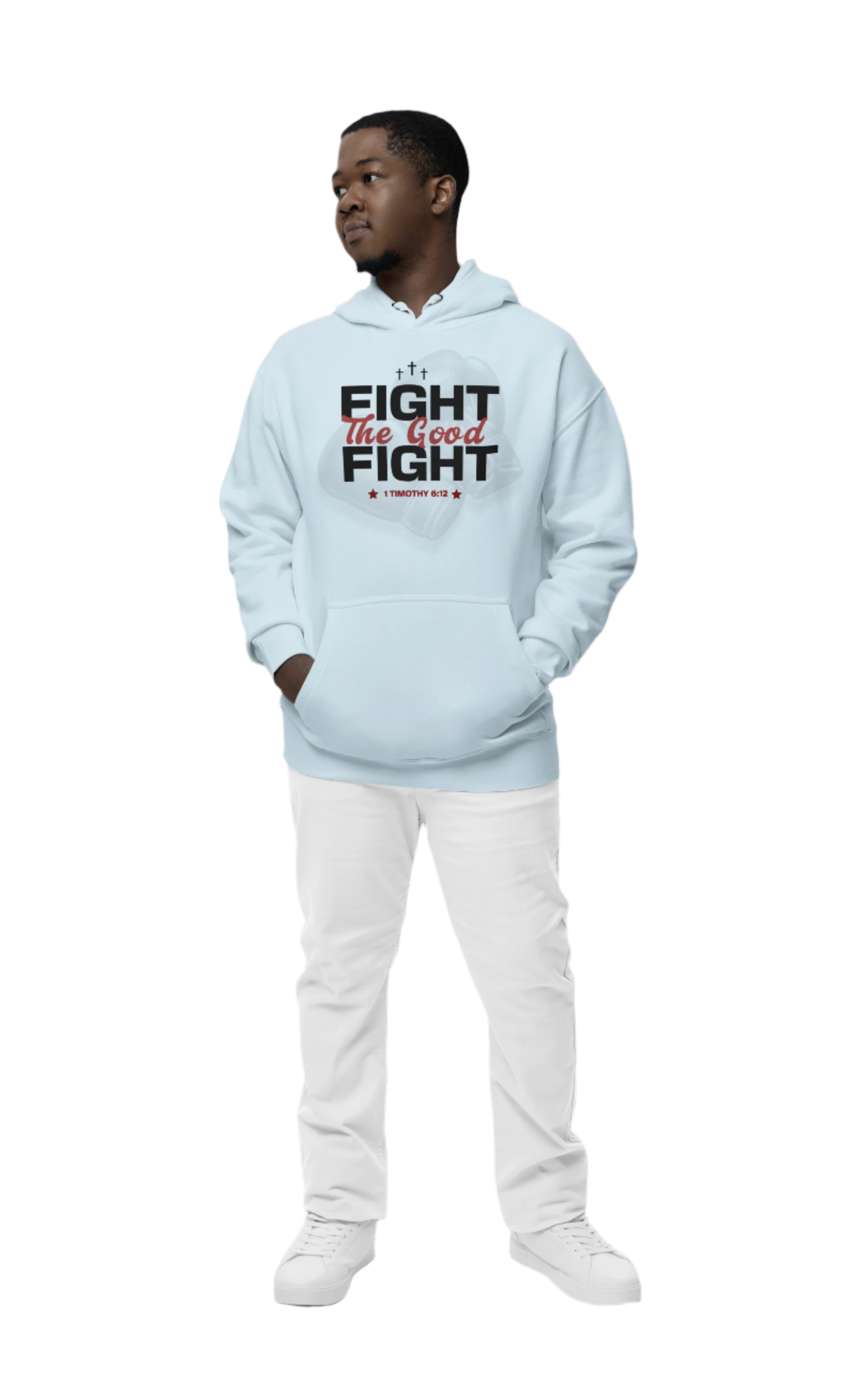 "Fight the Good Fight" Men's Hoodie