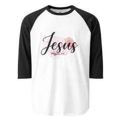 Collection of Womens "Jesus" Retro Shirt - Black Sleeves in a gallery layout