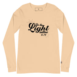 Collection of "Be The Light" Sand Dune Men's Long Sleeve Shirt in a gallery layout